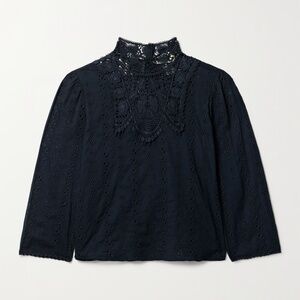 Doen - Essie blouse - Small - Deep Navy - EUC
